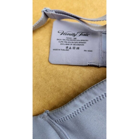 Vanity Fair Body Caress Beauty Back Convertible WireFree Bra 38C - Picture 4 of 12